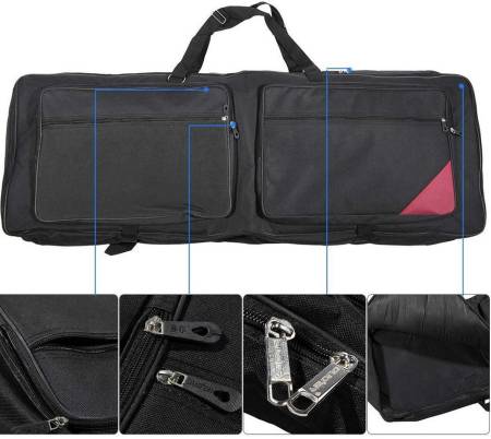 61 Keys Keyboard Electric Piano Padded Case Gig Bag Oxford Cloth Case Cover G7I8 
