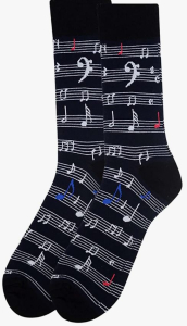 Sunrise Outlet Men's Music Sheet Notes Novelty Socks